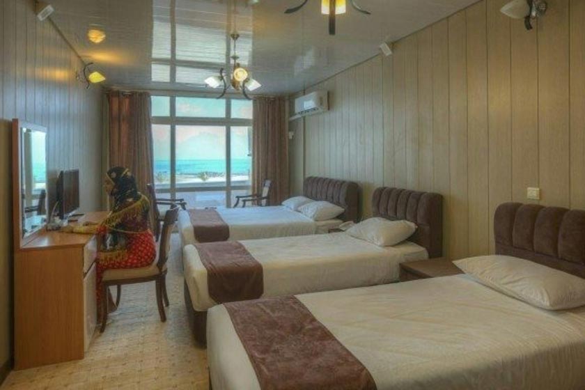 هتل ژئو پارک قشم - اتاق چهار تخته رو به دریا