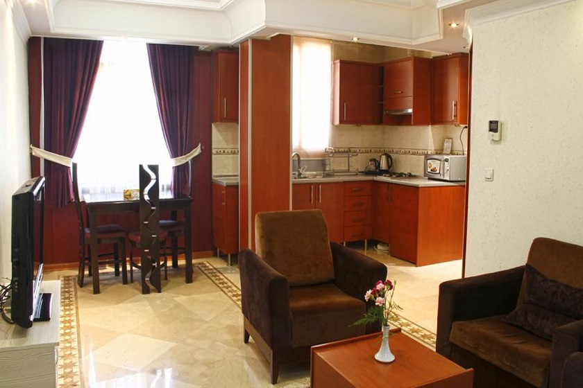 هتل آپارتمان کوروش تهران - سوئیت یک خوابه بزرگ دو نفره