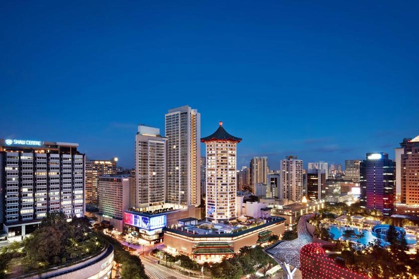 Singapore Marriott Tang Plaza Hotel - Facade