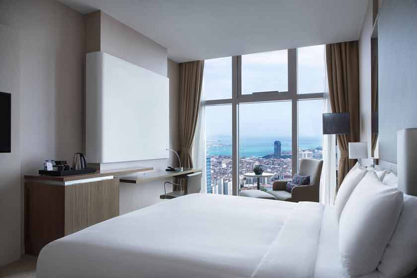 Istanbul Marriott Hotel Sisli - Executive Superior Twin Room with Sea View and Lounge Access