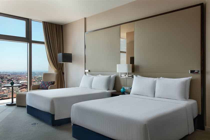 Istanbul Marriott Hotel Sisli - Deluxe Twin Room with Sea View