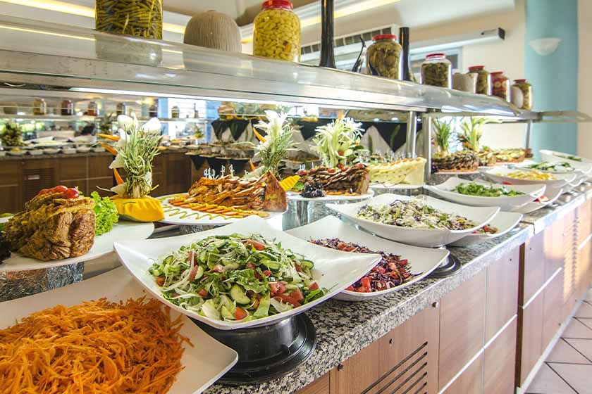 the Grand Blue Sky International Hotel Kusadasi - Food