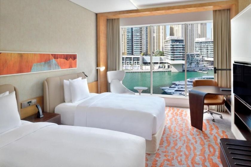 Crowne Plaza Dubai Marina an IHG Hotel Dubai - Twin Room with Marina View and Lounge Access