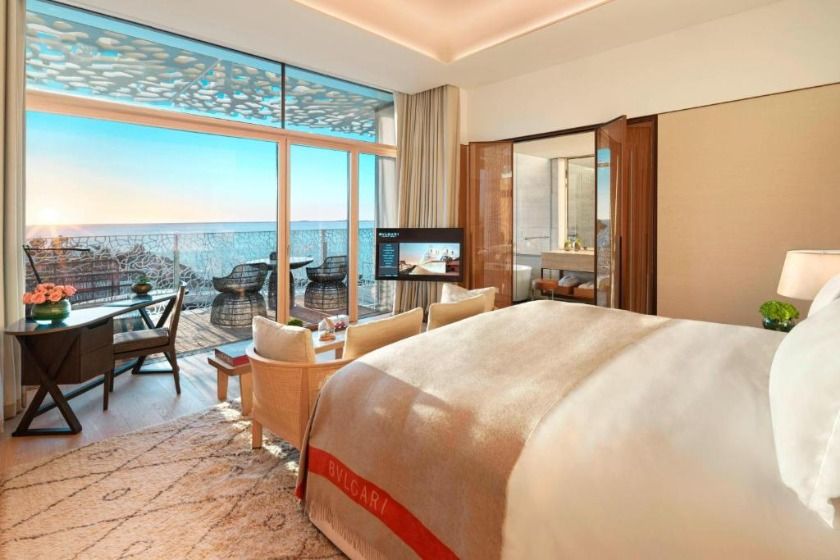 Bulgari Resort, Dubai - Deluxe King Guest Room with Beach View