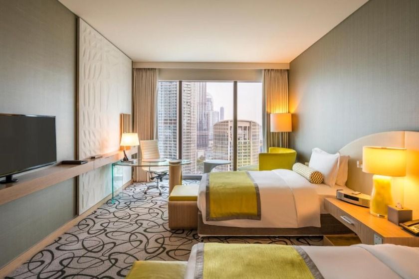 Sofitel Dubai Downtown Dubai - Luxury Twin Room with Club Access and Burj Khalifa View