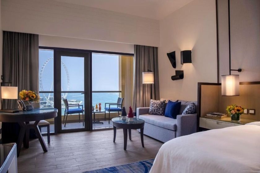 Amwaj Rotana Jumeirah Beach Dubai - Ain Dubai Sea View Room with Balcony - King Bed