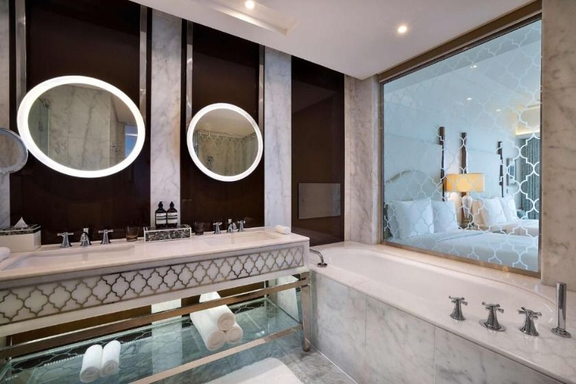 Waldorf Astoria Dubai Palm Jumeirah Dubai - Deluxe Queen Room with Two Queen Beds and Skyline Sea View