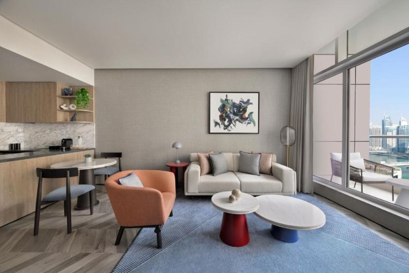 InterContinental Dubai Marina, an IHG Hotel Dubai - One-Bedroom Residence with Balcony and Marina View