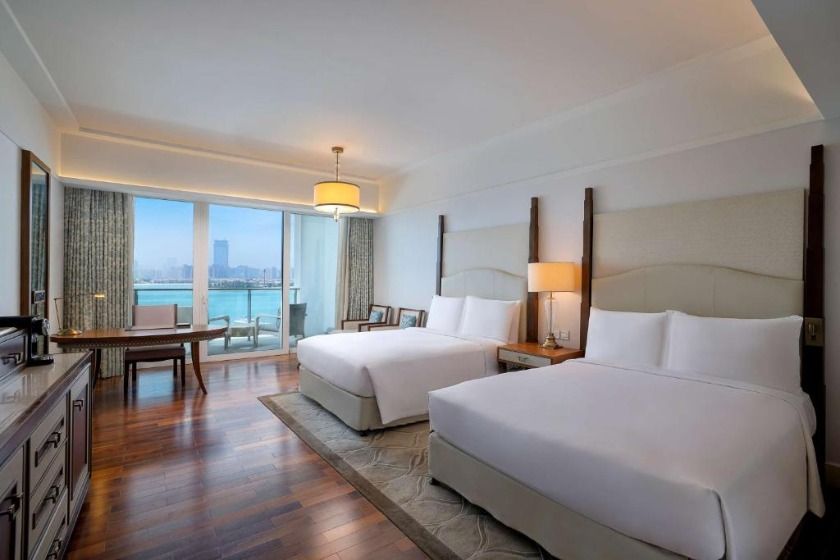 Waldorf Astoria Dubai Palm Jumeirah Dubai - Deluxe Queen Room with Two Queen Beds and Palm Sea View
