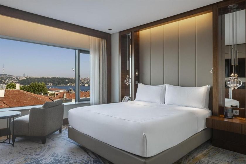 Conrad Istanbul Bosphorus Istanbul - Deluxe King Room With Partial Bosphorus View
