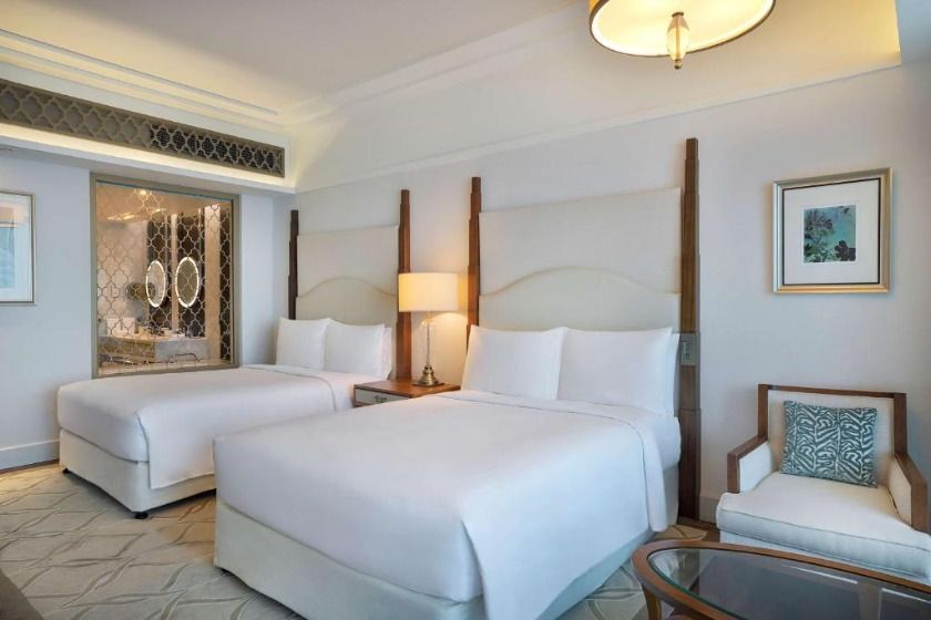Waldorf Astoria Dubai Palm Jumeirah Dubai - Deluxe Queen Room with Two Queen Beds and Skyline Sea View