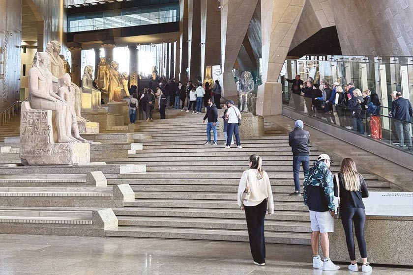 طراحی پلکان موزه مصر