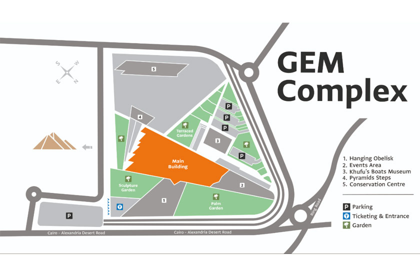 بخش های مختلف موزه بزرگ مصر