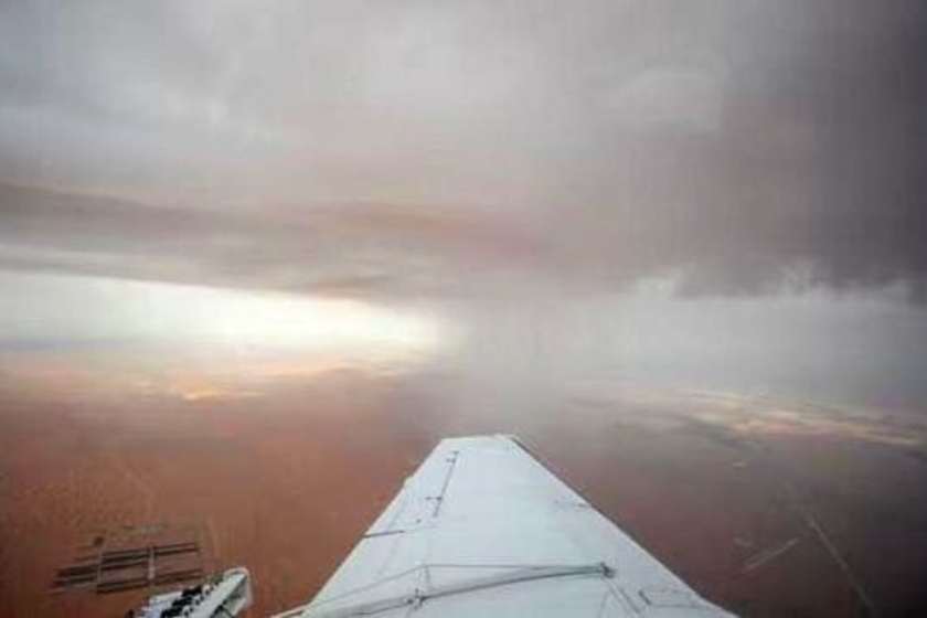 هواپیمای بارورسازی ابرها در حوضه آبریز دریاچه ارومیه پرواز کرد