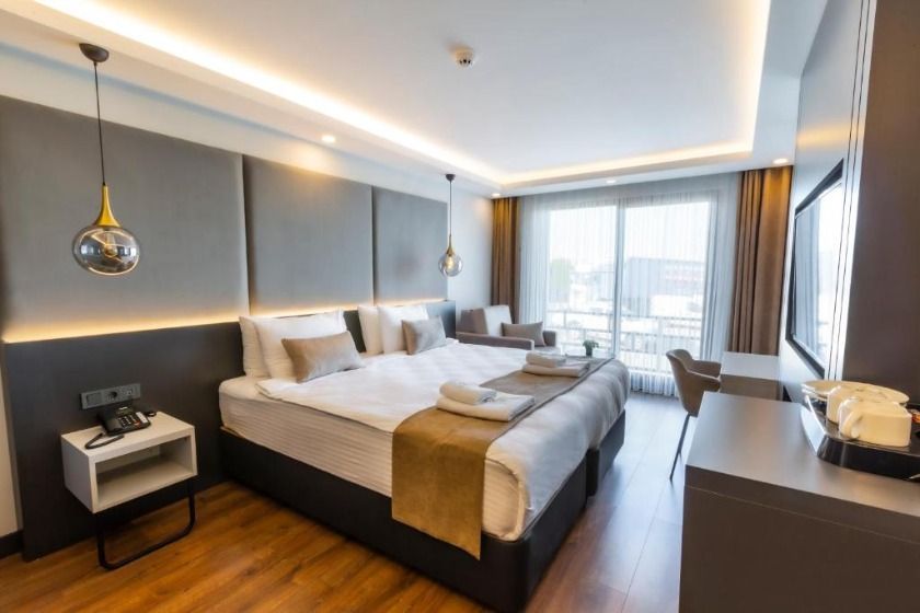 Santana Otel Trabzon - Deluxe Double Room with Side Sea View
