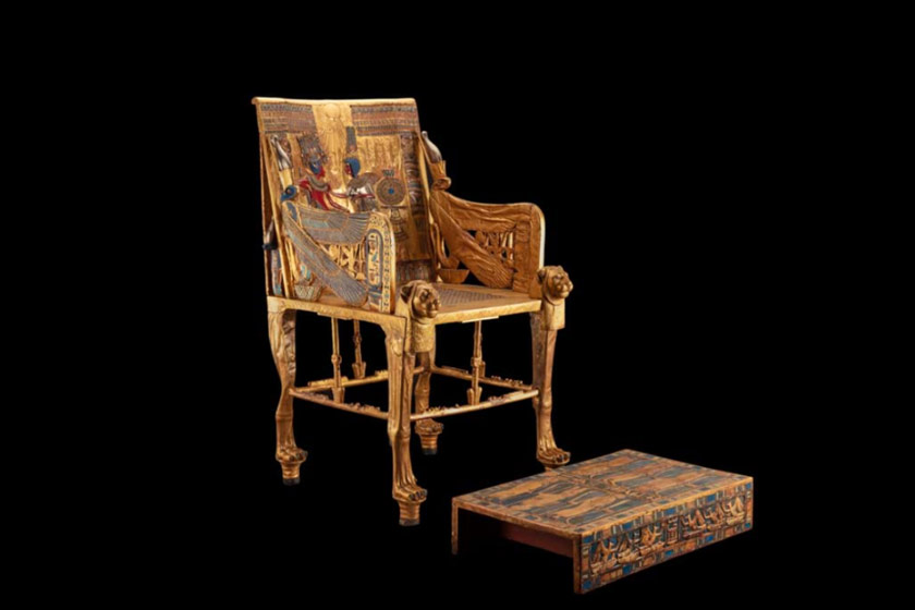 تخت سلطنتی توت‌عنخ‌آمون (گالری توت‌عنخ‌آمون)