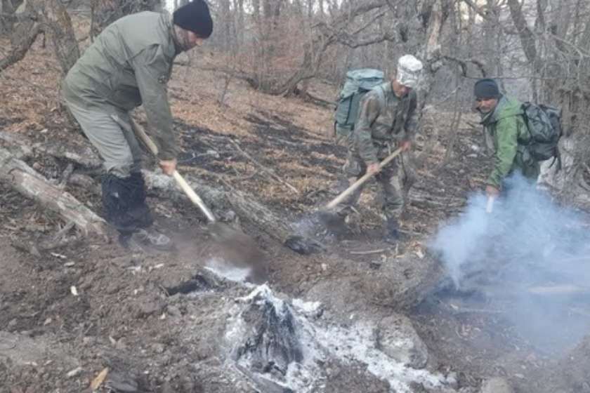 آتش‌سوزی پارک ملی گلستان مهار شد