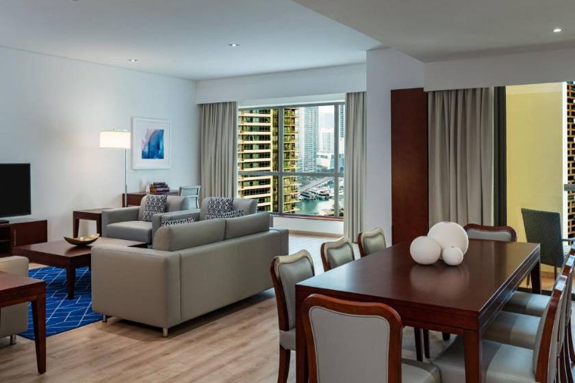 Delta Hotels by Marriott Jumeirah Beach, Dubai - Two Bedroom Family Suite, Partial sea view, High floor, Balcony - Complimentary beach kit