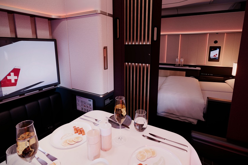شرکت هواپیمایی سوئیس Grand Suite فرست‌ کلاس، لوکس‌ ترین کابین تاریخ خود را معرفی کرد
