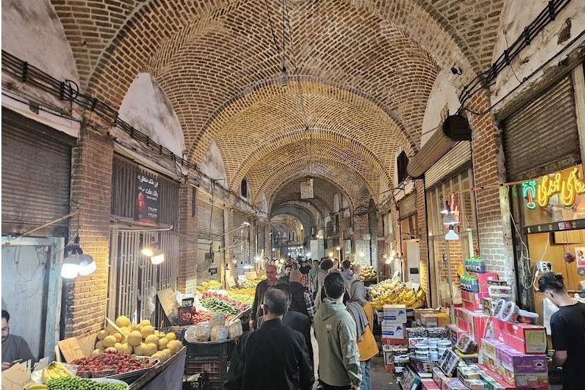 بازار تبریز. منبع عکس: گوگل مپ. عکاس: Golge Gezgin