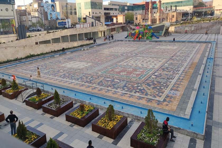 فرش سنگ باف تبریز. منبع عکس: نشان. عکاس: نامشخص