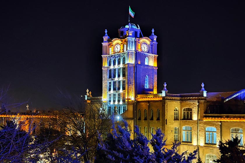 جاهای دیدنی تبریز در شب