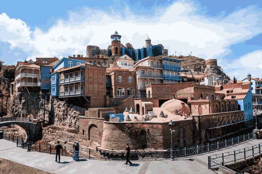 بافت قدیمی تفلیس. منبع عکس: Georgia.Travel. عکاس: نامشخص