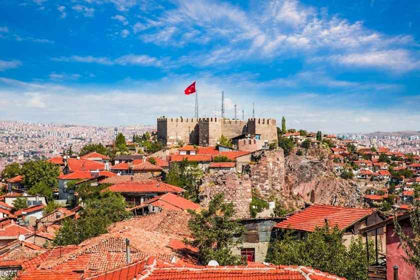 قلعه آنکارا . منبع عکس: گوگل مپ. عکاس: محمد سماره