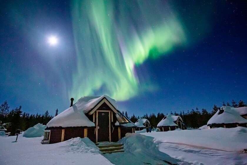 ۱۳. لاپلند، فنلاند (Lapland, Finland) ؛ بهترین مکان برای تماشای شفق‌ قطبی