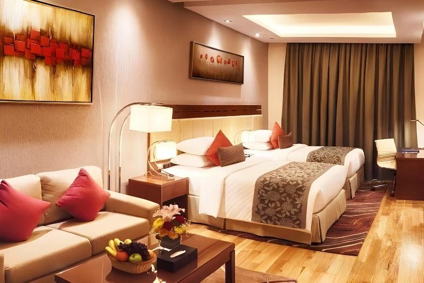Rose Park Hotel Al Barsha Opposite Metro Station Dubai - Deluxe Twin Room - Late check-out 2 pm