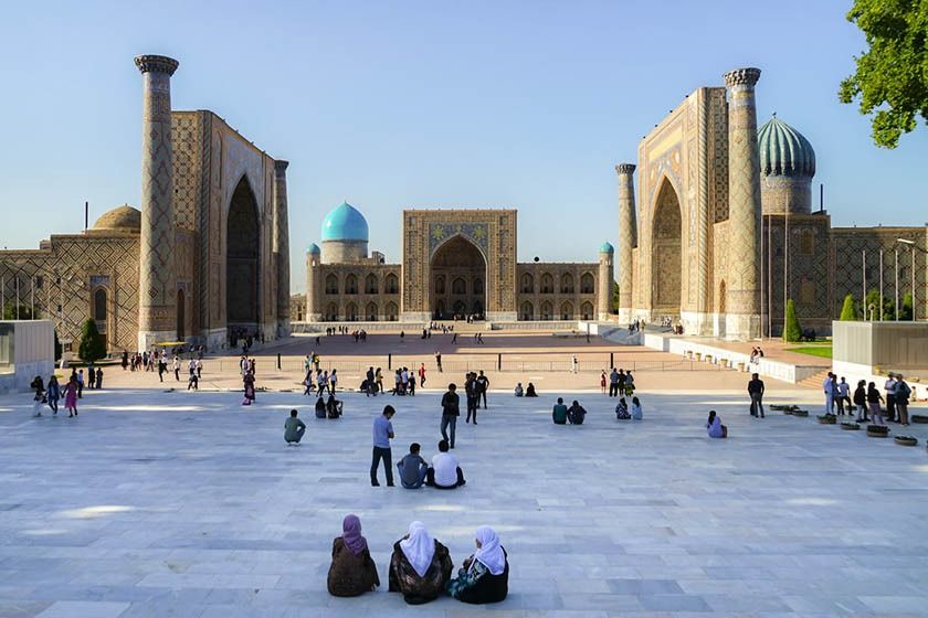 اماکن مذهبی سمرقند. منبع عکس: Kalpak Travel، عکاس: نامشخص