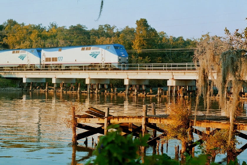 قطار سانست لیمیتد به آمریکا. منبع: independent. عکاس: Courtesy Amtrak