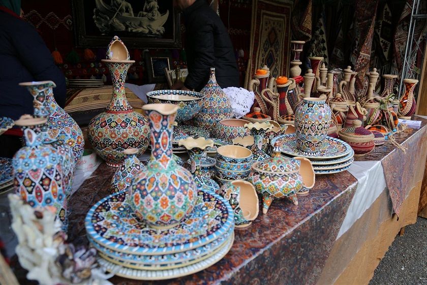 برگزاری نمایشگاه صنایع دستی در سعدآباد. منبع عکس وب سایت مجموعه سعدآباد. عکاس نامشخص
