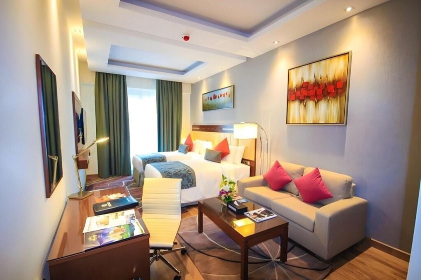 Rose Park Hotel Al Barsha Opposite Metro Station Dubai - Deluxe Twin Room - Late check-out 2 pm