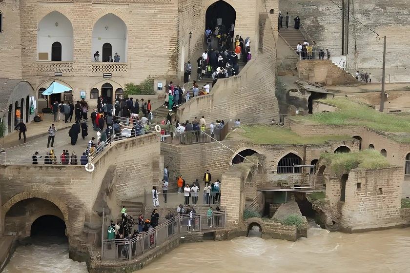 گشت درون شهری شوشتر. منبع عکس وبسایت خبرگزاری میراث آریا. عکاس. نامشخص