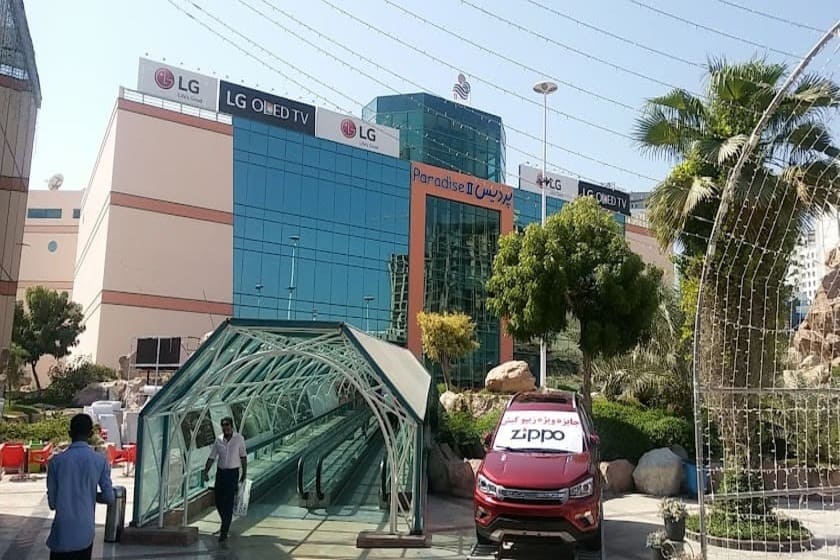 بازار پردیس کیش ۱و۲. منبع عکس: گوگل مپ. عکاس: رضا سرحدی