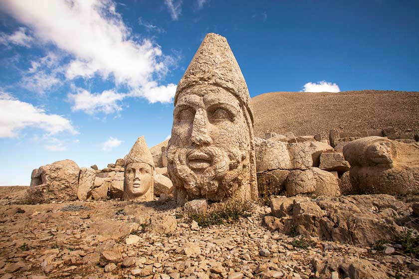 کوه نمرود ترکیه. منبع عکس: وبسایت Getty Images. عکاس: نامشخص