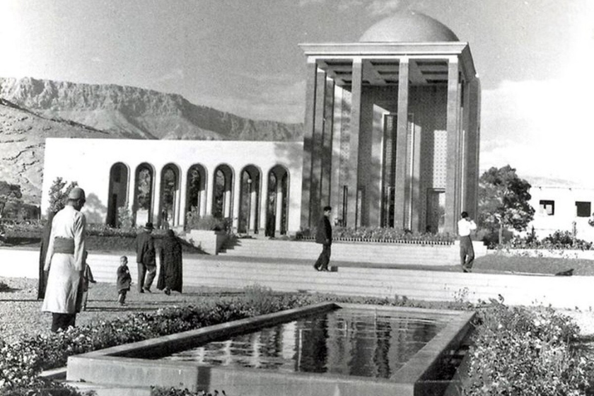 تاریخچه ارامگاه سعدی. منبع عکس: وبسایت فرادید. عکاس: نامشخص