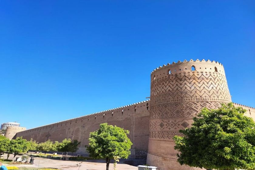 ارگ کریم خان. منبع عکس: وبسایت گوگلمپ، عکاس: پژمان حسینی