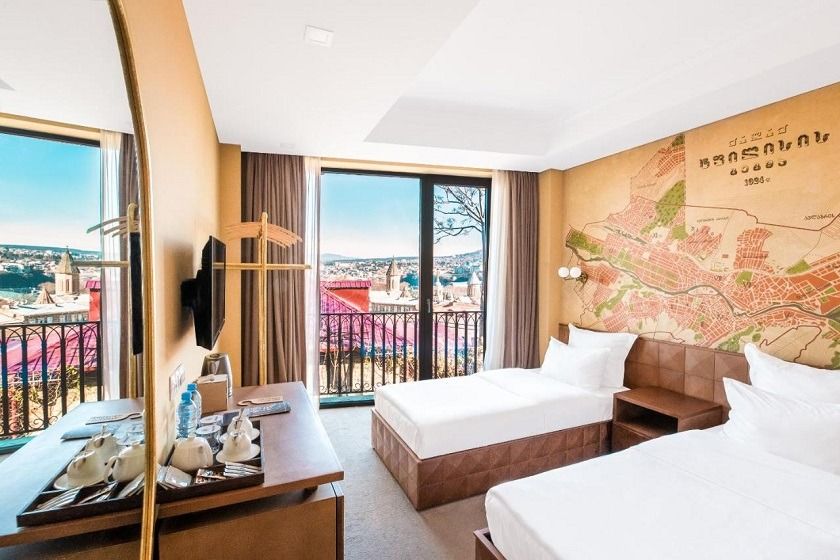 Amante Narikala Boutique Hotel Tbilisi - Standard Double or Twin room with French Balcony