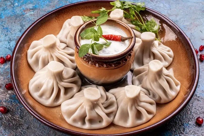 غذای خینکالی. منبع عکس: Georgia.travel. عکاس: نامشخص