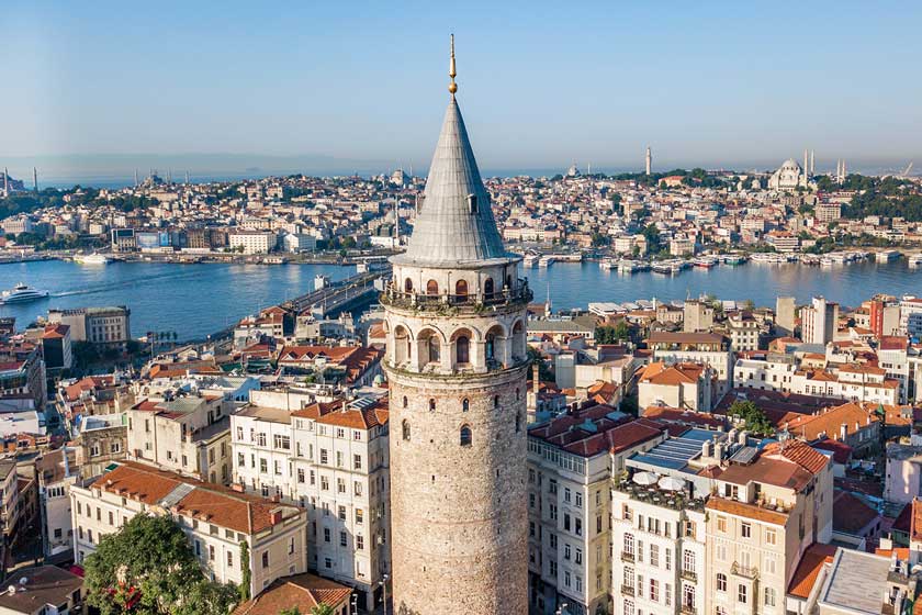 برج گالاتا. منبع عکس: وبسایت galata-tower.com. عکاس: نامشخص