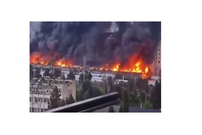 آتش سوزی گسترده در تفلیس پایتخت گرجستان