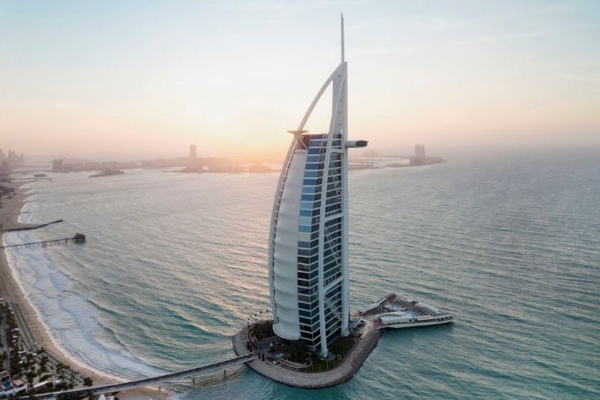 برج العرب دبی. منبع عکس: گوگل‌مپ. عکاس: Burj Al Arab