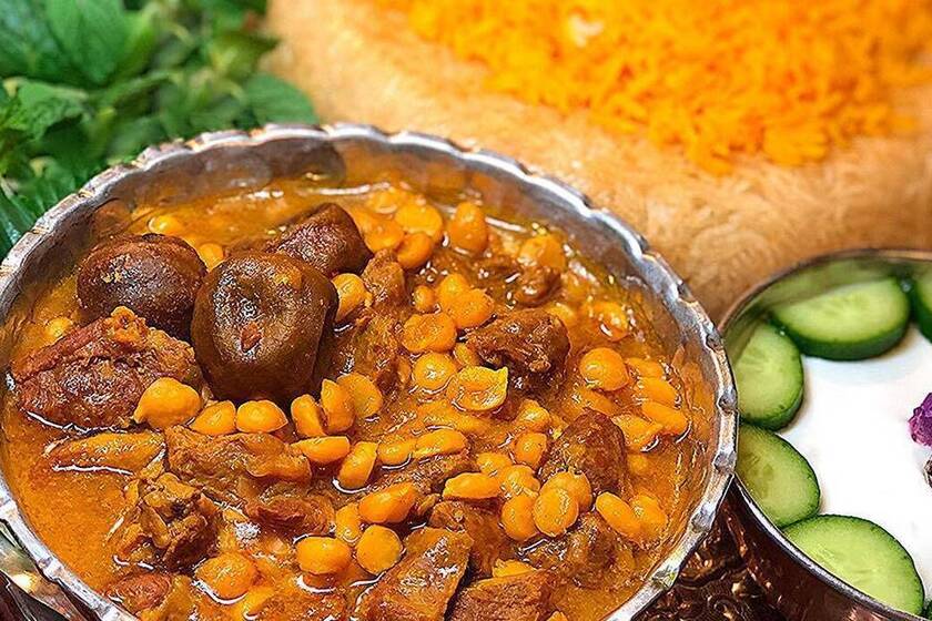 قیمه نخود. منبع عکس: وبسایت فرارو. عکاس: نامشخص