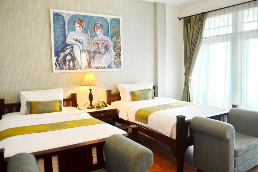 Casa Blanca Boutique Hotel - SHA Plus Phuket - Premium Deluxe 2 Twin City View with Balcony