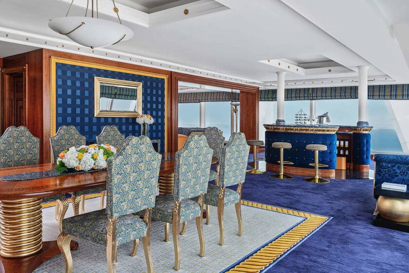 سوئیت دیپلماتیک برج العرب. منبع عکس: Jumeirah.com. عکاس: نامشخص