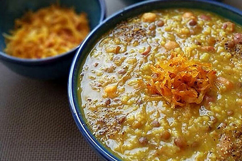 آش گندم. منبع عکس: وبسایت خبر فوری. عکاس: نامشخص