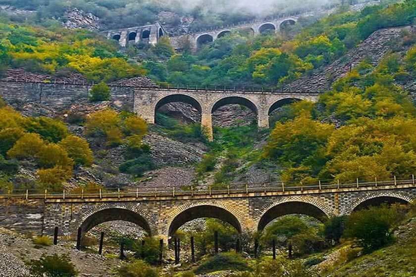 راه آهن سراسری. منبع عکس: گوگل مپ. عکاس: حسین تهرانی