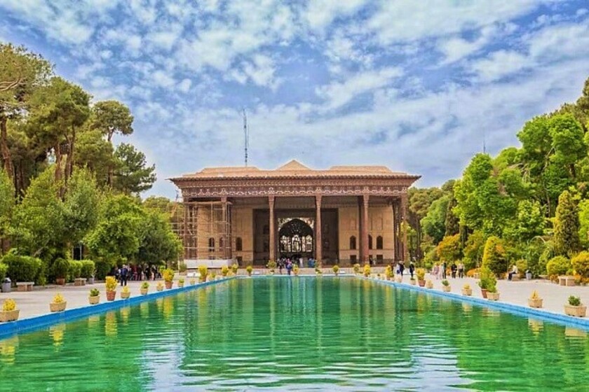باغ چهلستون. منبع عکس: گوگل مپ. عکاس: امیر مصیبی